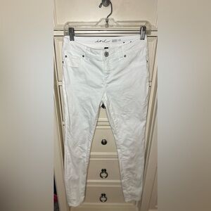 INC‎ skinny regular jeans, white stretchy size 2P